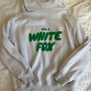 White fox hoodie size small/xs